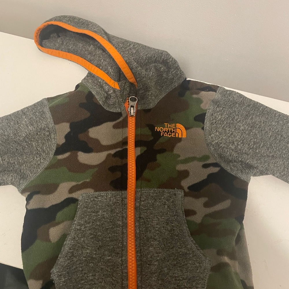 The North Face Camo and Gray Hoodie